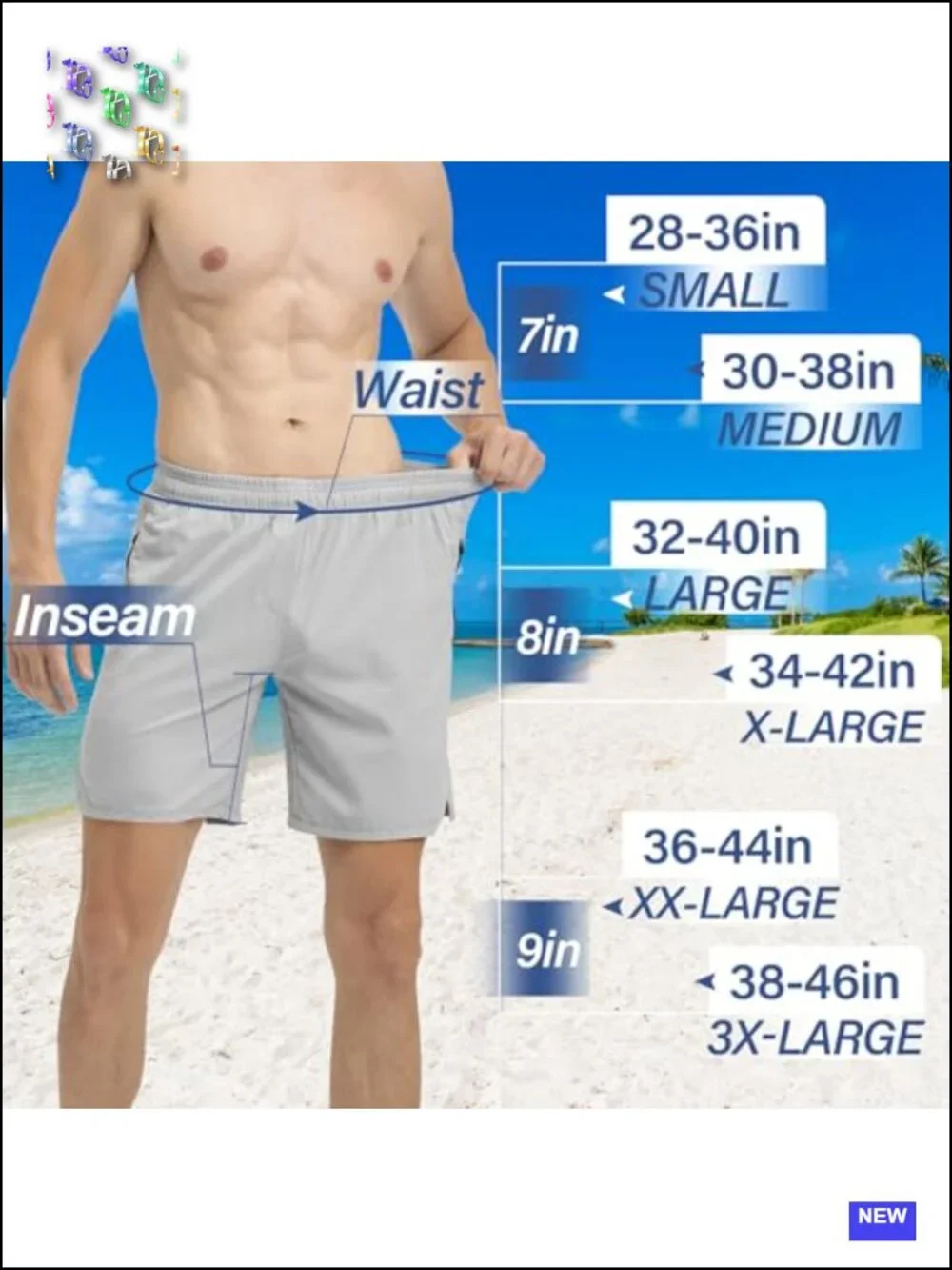 Men's Athletic Running Shorts 3 Pack Quick Dry Gym Workout with Zipper Pockets